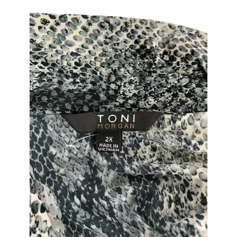 Toni Morgan Women's Snake Print Cardigan - Picture 3 of 6